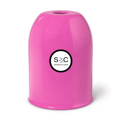 Bicchierino in metallo con Portalampada E27 e Serracavo Fuxia