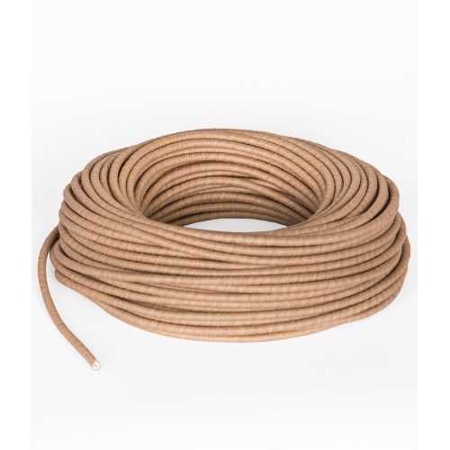 TEXTUS CAVO TONDO AVVOLTO DA FILO DI CARTA DI COLORE AVANA