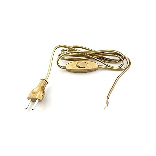 Cablaggio per lumetti con interruttore e spina bipolare