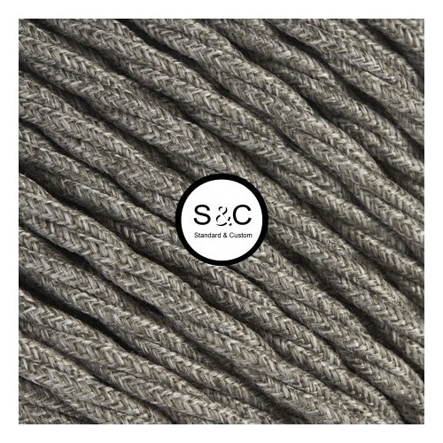 Textus - Treccia Seta Canvas Grigio
