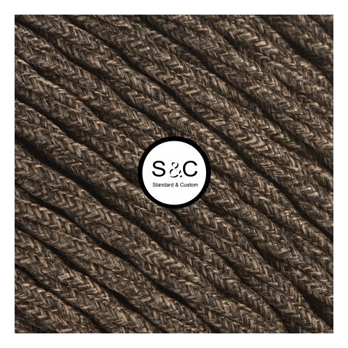 Textus - Treccia Seta Canvas Marrone