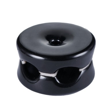 Fissaggio fermacavo in porcellana  bianca da parete