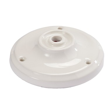 Rosone in porcellana bianca 