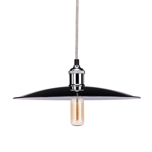 Piatto in acciaio Nero Bianco - Lights & Cables