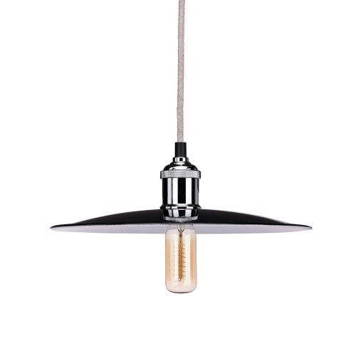 Piatto in acciaio Nero Bianco - Lights & Cables