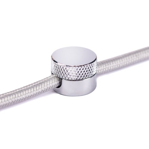 Fissaggio fermacavo da parete in metallo color cromo