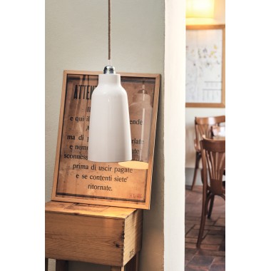 Paralume in ceramica bianca ZENO