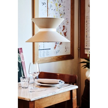 Paralume in tessuto LIVIA - color tortora