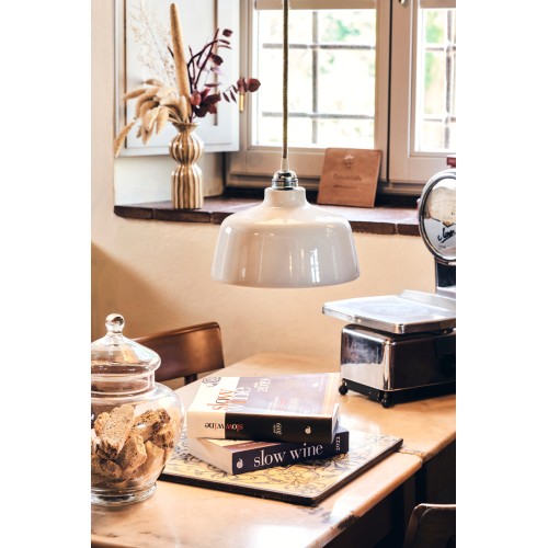 Paralume in ceramica bianca ADA