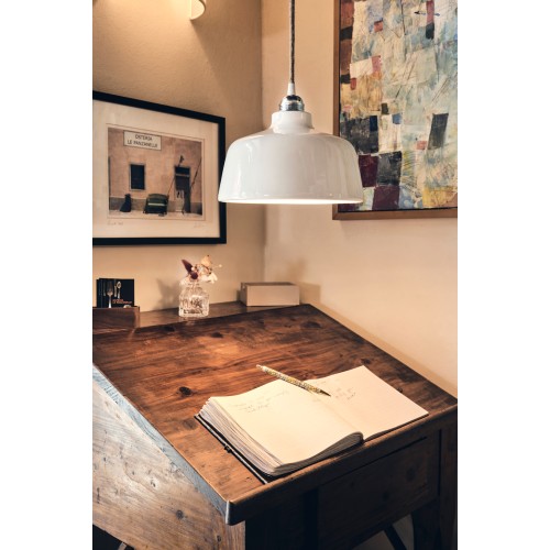 Paralume in ceramica bianca ADA