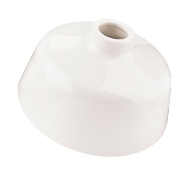 Paralume in ceramica bianca ADA