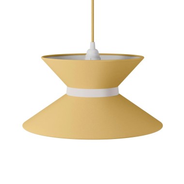 Paralume in tessuto LIVIA - color Giallo Oro