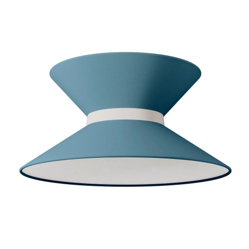 Paralume in tessuto LIVIA - azzurro severo