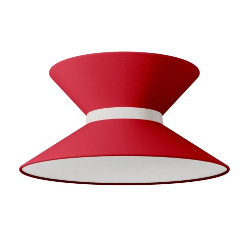 Paralume in tessuto LIVIA - rosso passione