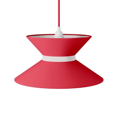 Paralume in tessuto LIVIA - rosso passione