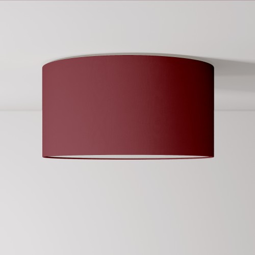 Plafoniera Cilindro Bordeaux 48cm | 4 Luci E27 | Design italiano