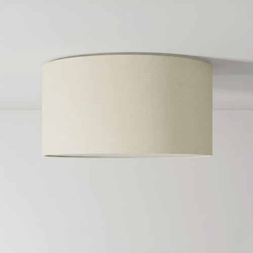 Plafoniera Cilindro Iuta Chiara 48cm | 4 Luci E27 | Design Organico
