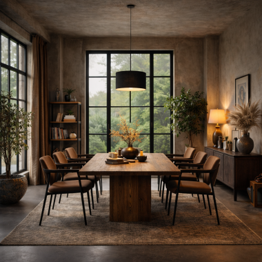 Lampadario a sospensione in tessuto nero, forma cilindrica, con paralume, pendente in metallo