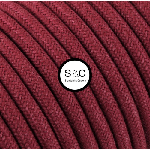 Textus - Cavo Tondo con Rivestimento Tessile Ciliegia